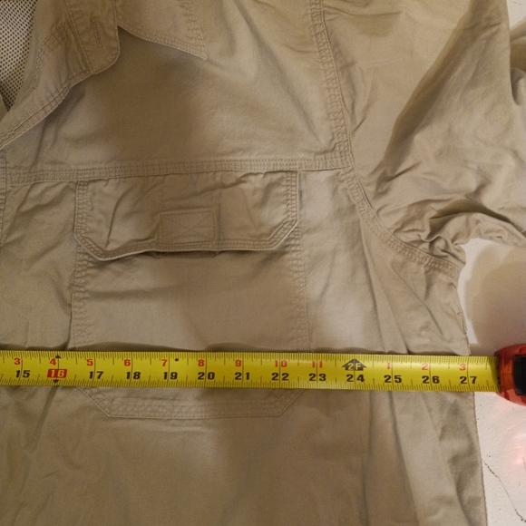 WORLDWIDE Sportsman Fishing Shirt Short Sleeves Beige Size 2XL - Picture 4 of 7